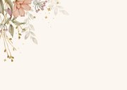 SavetheDate kaart bloemen in herfsttinten  2