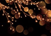 Sfeervol kerstkaartje met foto en lichtjes Achterkant