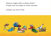 Sinterklaaskaart Sint en Piet met mijter en pietenmuts 3