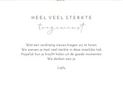 Sterkte kaart met natuurfoto van plantje in de sneeuw  3