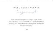 Sterkte kaart winterse natuur foto van planten in sneeuw 3