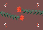 Sterktekaart met bloemenrand 2