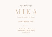 Stijlvol dierenletter naam geboortekaartje aanpasbaar 3