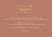 Stijlvolle felicitatiekaart pensioen vrouw - art-deco stijl 3