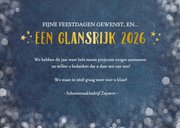 Stijlvolle fotocollage zakelijke kerstkaart met 3 foto's  3