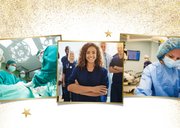 Stijlvolle goudlook fotokaart met gezonde kerst 2