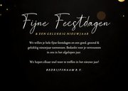 Stijlvolle kerstkaart zakelijk met gouden 2026 glitters 3