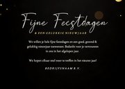 Stijlvolle kerstkaart zakelijk met gouden 2027 glitters 3