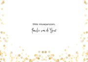 Stijlvolle nieuwjaarskaart met fotocollage en happy new year 3