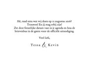 Stijlvolle save the date botanisch zomer mediterraans fruit 3