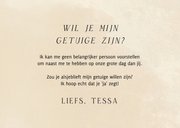 Stijlvolle trouwkaart beige steenlook ik wil je iets vragen 3