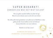 Stijlvolle zakelijk bedankkaartje voor medewerkers met goud 3