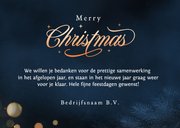 Stijlvolle zakelijke kerstkaart Merry Christmas met foto 3