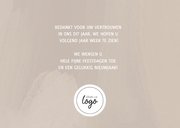 Stijlvolle zakelijke nieuwjaarskaart 2026 en 2 foto's 3