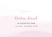 Stoer lief geboortekaartje met trekker 2