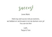 Succes kaart - We duimen voor je 3