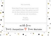 Tegoedbon invulbaar hartjes goud kalligrafie high tea 3