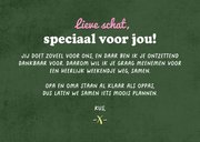 Tegoedbon weekendje weg streepjes hartjes goud 3