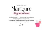 Tegoedbon zelf maken beauty manicure nagels stijlvol 3