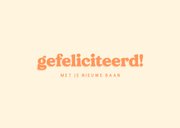 Trendy felicitatiekaart voor een nieuwe baan carrièretijger 2