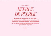 Trendy fotokaartje heerlie de peerlie vakantie roze 3