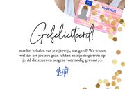 Trendy geslaagd kaart rijbewijs confetti goud 3