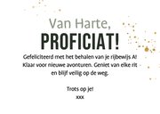 Trendy geslaagdkaart rijbewijs A motor folieballon goud foto 3