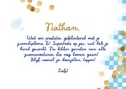 Trendy geslaagdkaart zwemdiploma B foto folieballon goud 3