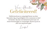 Trendy verjaardagskaart floral zomer bloemen kleurrijk  3