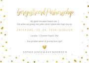 Trouwkaart geregistreerd partnerschap uitnodiging met foto 3