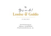 Trouwkaart RSVP goud stijlvol hartjes envelop 2