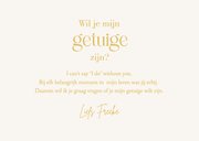 Trouwkaart voor je getuige bruidsmeisje ceremoniemeester 3