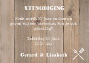 Tuinfeest uitnodiging hout label 3