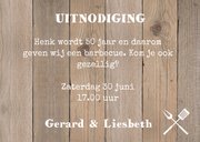 Tuinfeest uitnodiging hout label 3