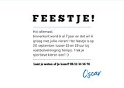 Uitndoging kinderfeestje voetbal blauwe kleur aanpasbaar 3