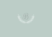 Uitnodiging doop foto & initaal groen 2