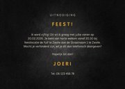 Uitnodiging feest 50 folieballon met confetti aanpasbaar 3