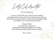 Uitnodiging feestje 70 jaar ballonnen foto slingers confetti 3