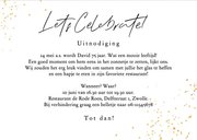 Uitnodiging feestje 75 jaar ballonnen slingers confetti foto 3