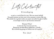 Uitnodiging feestje 75 jaar ballonnen slingers confetti foto 3