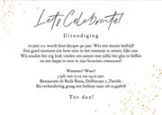 Uitnodiging feestje 90 jaar ballonnen foto slingers groen 3