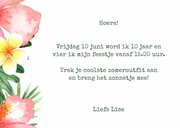 Uitnodiging feestje Tropical - WW 3