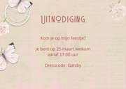 Uitnodiging feestje vintage 2