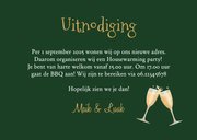 Uitnodiging housewarming nieuwe woning voordeur foto feestje 3