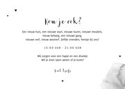 Uitnodiging housewarming verhuiskaart sleutel foto 3