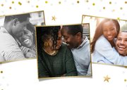 Uitnodiging jubileum 25 jaar getrouwd met goud en confetti 2