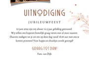 Uitnodiging jubileum save the date koperen huwelijk foto 3