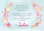 Uitnodiging kinderfeestje met zeemeermin 3