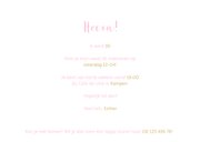 Uitnodiging met verflook en gouden spetters liggend 3