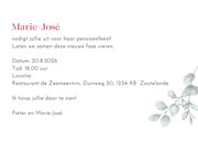 Uitnodiging pensioenfeest met pioenrozen 3